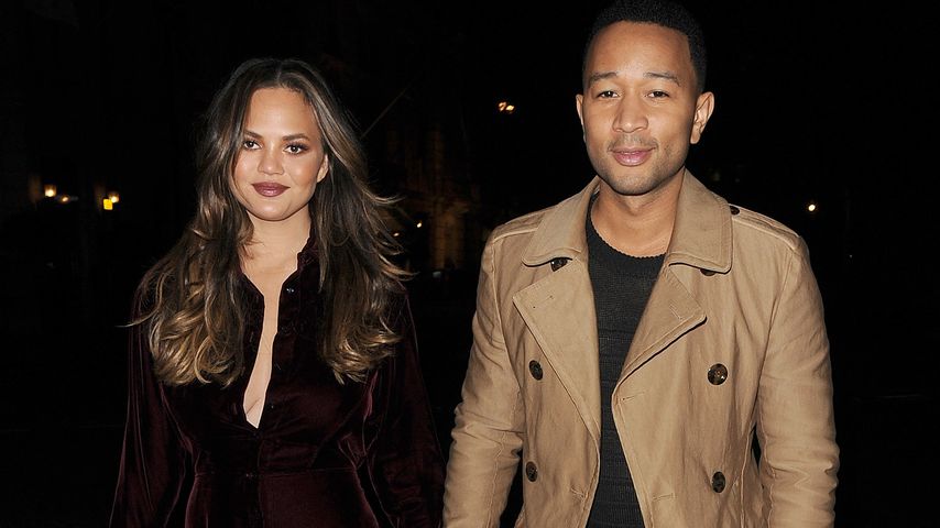 Chrissy Teigen und John Legend beim Verlassen von "The X Factor"-Show in London