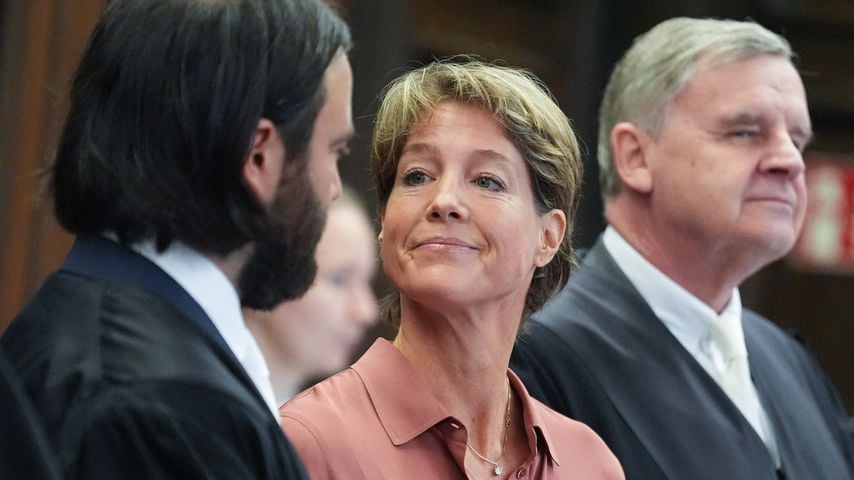 Christina Block im Juli 2025 vor dem Hamburger Gericht