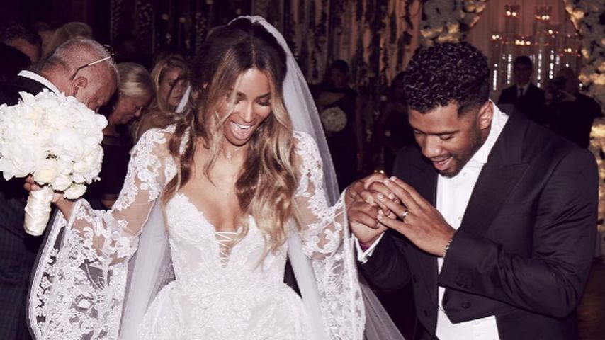 Ciara und Russell Wilson bei ihrer Hochzeit im Juli 2016