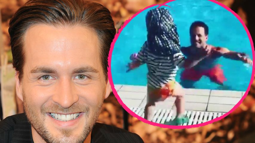 Badespaß mit Söhnchen Lenny: Alexander Klaws megahappy!