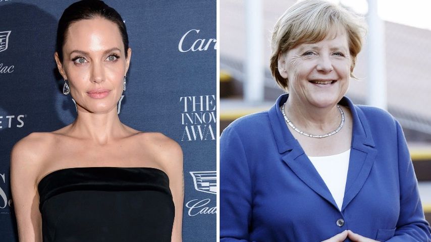 Angelina Jolie und Angela Merkel
