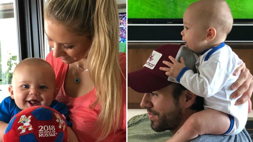 WM 2018: Auch Enrique & Annas süße Baby-Twins fiebern mit!
