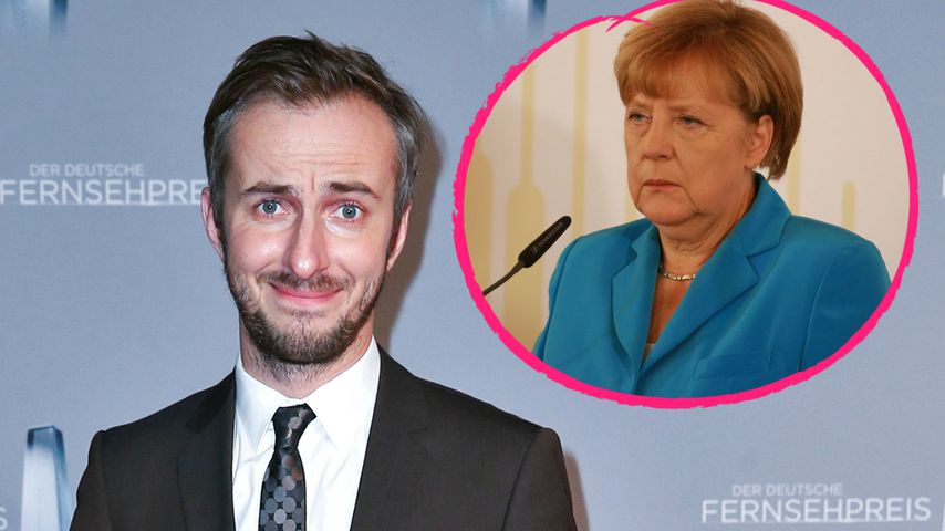 Jan Böhmermann und Angela Merkel