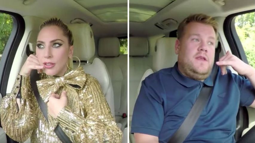 Lady Gaga und Jamie Corden während ihres Carpool-Karaoke