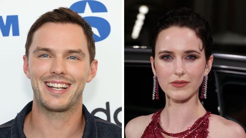 Collage: Nicholas Hoult und Rachel Brosnahan