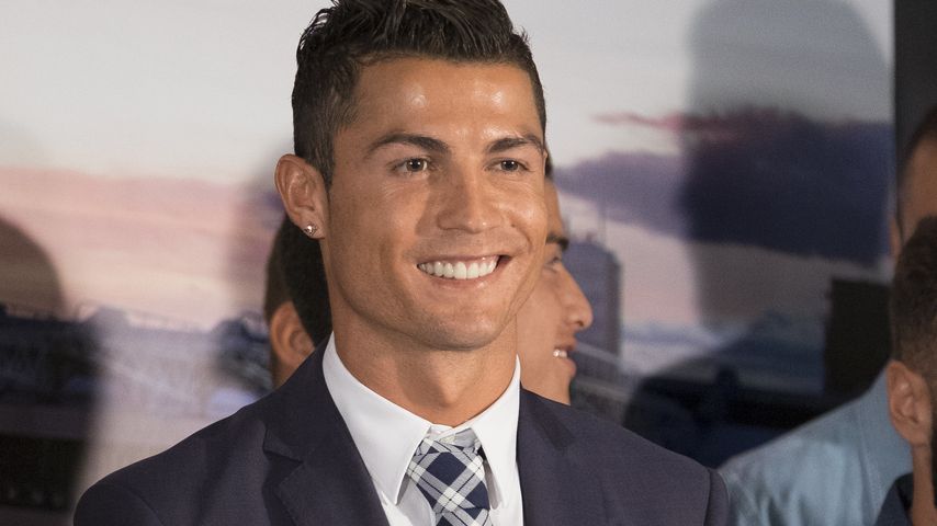 Cristiano Ronaldo bei der Zeremonie zu seiner Ehrung als Real Madrids "All Time Leading Scorer"
