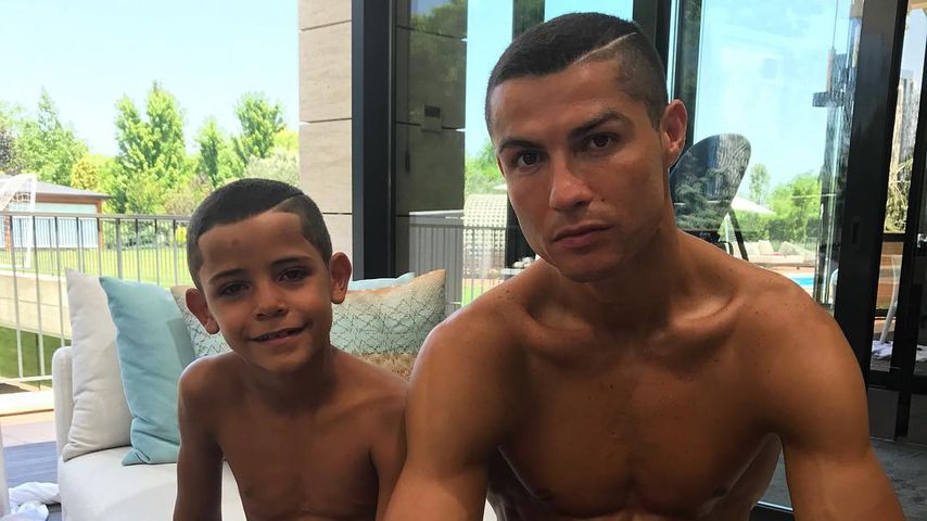 Cristiano Ronaldo Jr. und Papa Cristiano Ronaldo