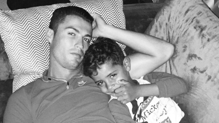 Cristiano Ronaldo und Cristiano Ronaldo Jr.