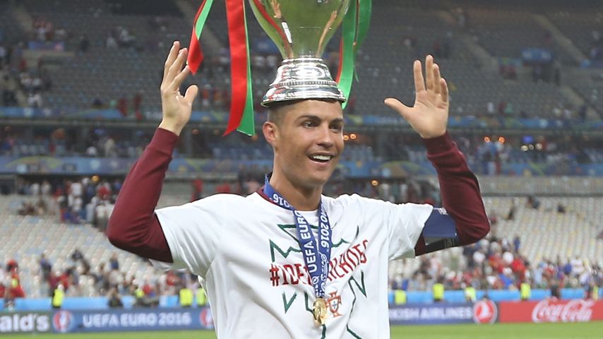 Cristiano Ronaldo bei der Siegesfeier der EM