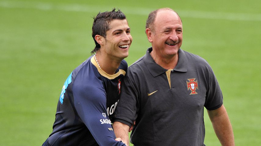 Cristiano Ronaldo und Luiz Felipe Scolari 2008
