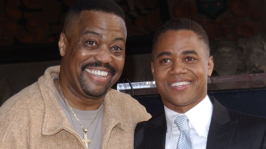 Cuba Gooding Jr. (rechts) mit seinem Vater Cuba Gooding Sr. im Februar 2002