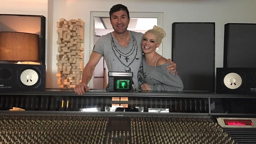 Daniela Katzenberger und Lucas Cordalis im Tonstudio