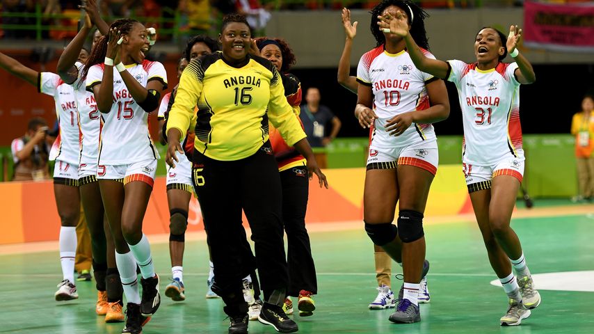 Das Handballteam aus Angola