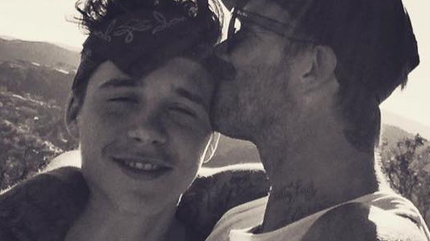 David Beckham und Brooklyn Beckham