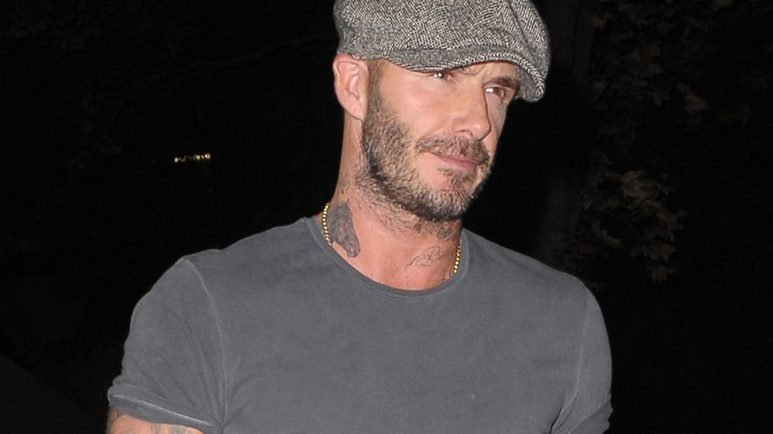 David Beckham kommt aus dem "Lucali"-Restaurant in New York
