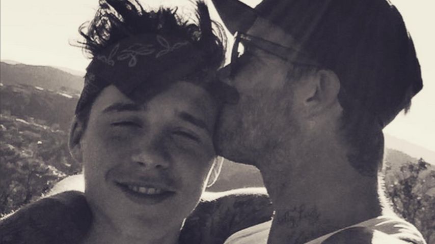 David Beckham und Brooklyn Beckham