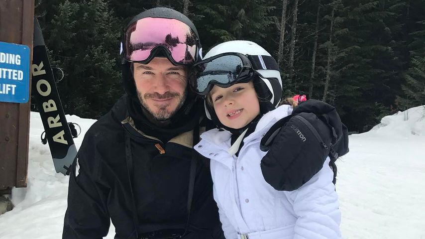 David Beckham mit Tochter Harper Seven