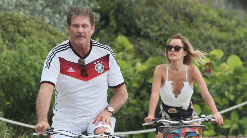 David Hasselhoff und seine Verlobte Hayley Roberts in Miami