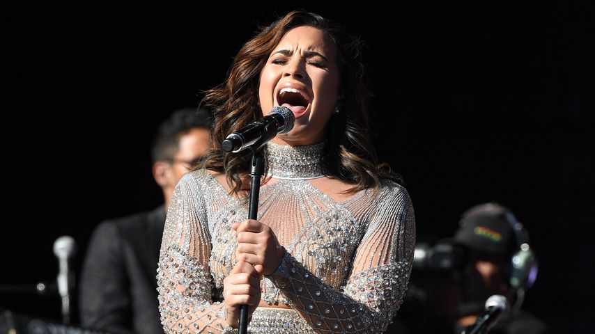 Demi Lovato bei einem Auftritt in New York