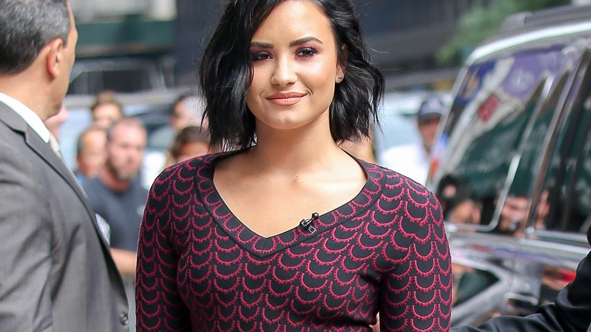 Demi Lovato auf dem Weg zur "The Late Show with Stephen Colbert"