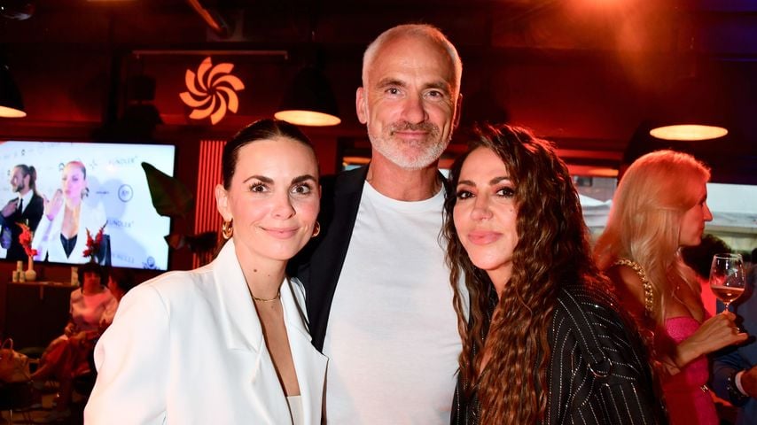 Denise Merten, René Merten und Simone Thomalla im Juli 2025