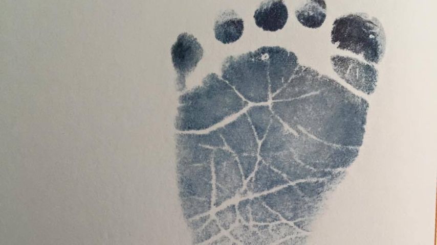 Fußabdruck von Christina Stürmers Baby
