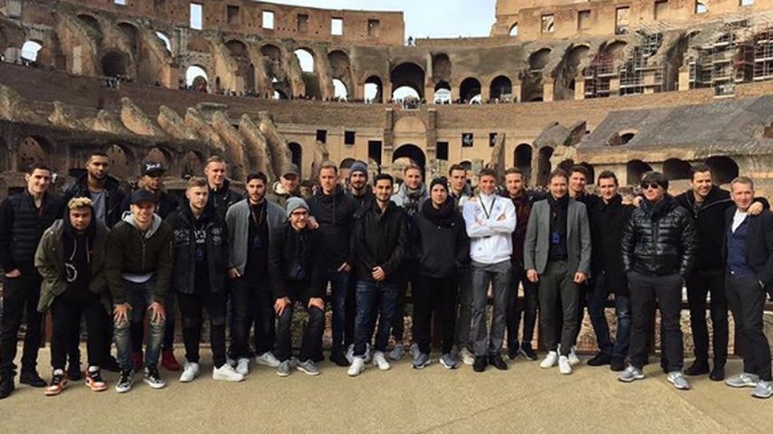 Die deutsche Fußballnationalmannschaft in Rom