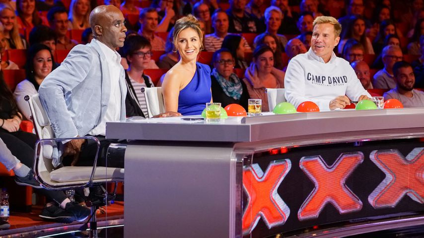 Die "Supertalent"-Jury Bruce Darnell, Nazan Eckes und Dieter Bohlen