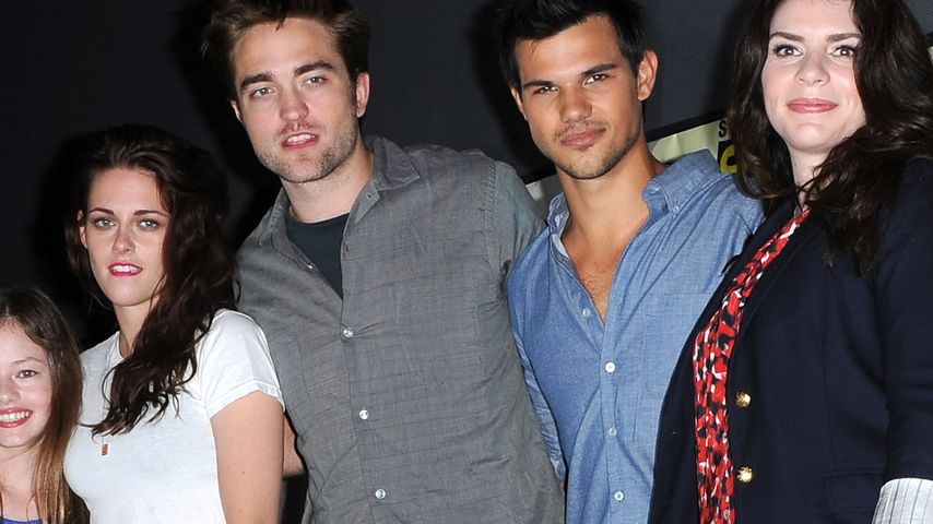 Kristen Stewart, Robert Pattinson, Taylor Lautner und Mackenzie Foy