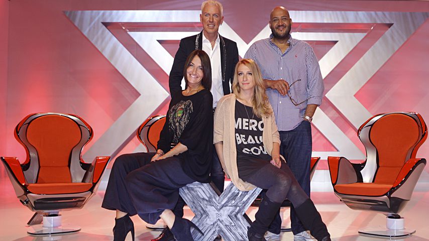 Die "X Factor"-Jury 2012: Sarah Connor, H.P. Baxxter, Sandra Nasic und Moses Pelham