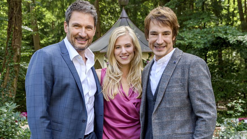 Christoph (Dieter Bach), Alicia (Larissa Marolt) und Victor (Sebastian Fischer) in "Sturm der Liebe"