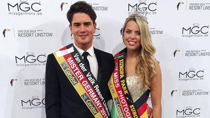 Dominik Bruntner, Mister Germany 2017 und Nadine Dippel, Miss Photogenic 2017