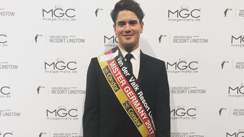 Dominik Bruntner nach der Wahl zum Mister Germany 2017