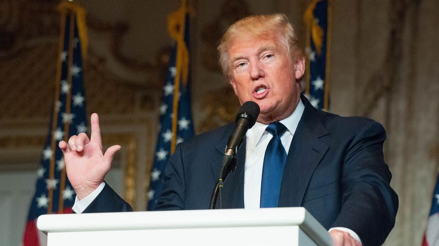 Donald Trump im März 2016 bei einer Wahlkampfveranstaltung in Palm Beach