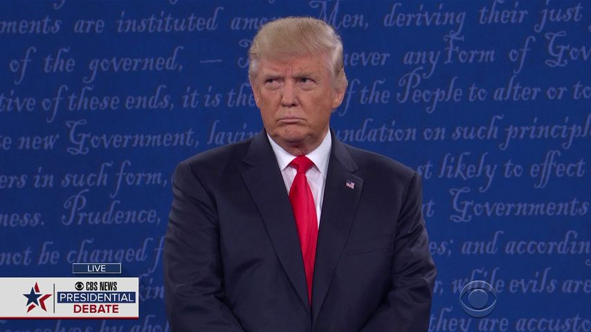 Donald Trump bei der Debatte am 10. Oktober 2016