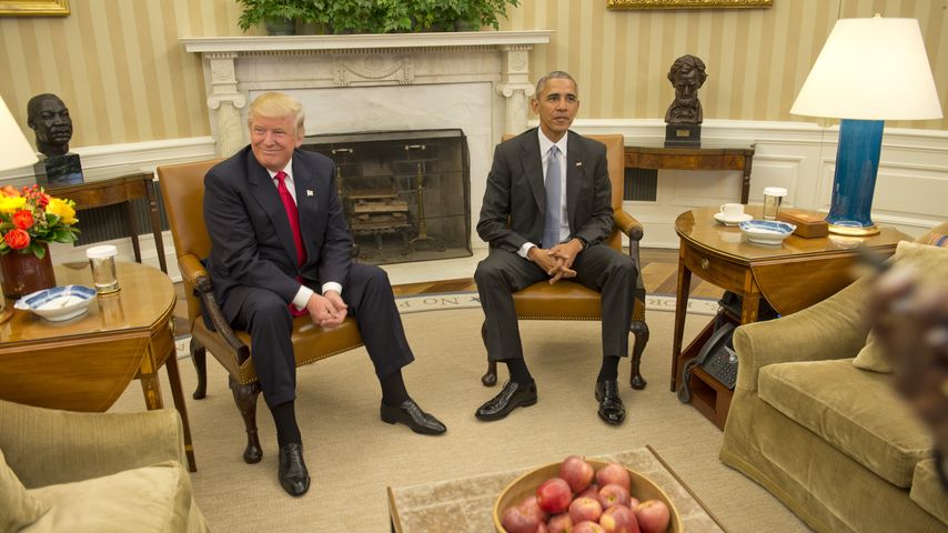 Donald Trump und Barack Obama im Oval Office
