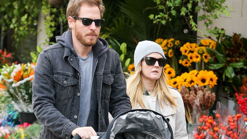 Drew Barrymore, Will Kopelman und Olive Barrymore Kopelman