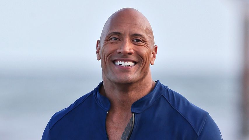Dwayne Johnson im März 2016 bei den Dreharbeiten zu "Baywatch" in Miami