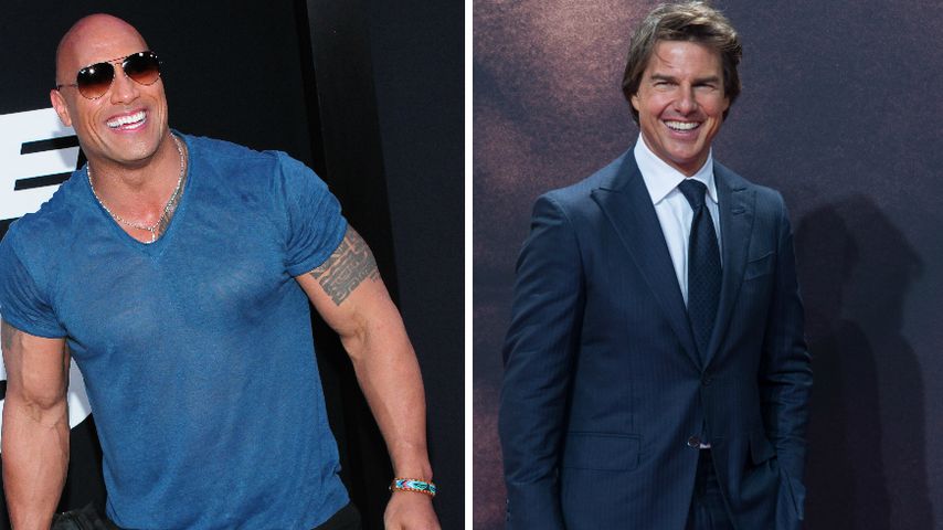 Zu schwach? The Rock musste sich Tom Cruise geschlagen geben