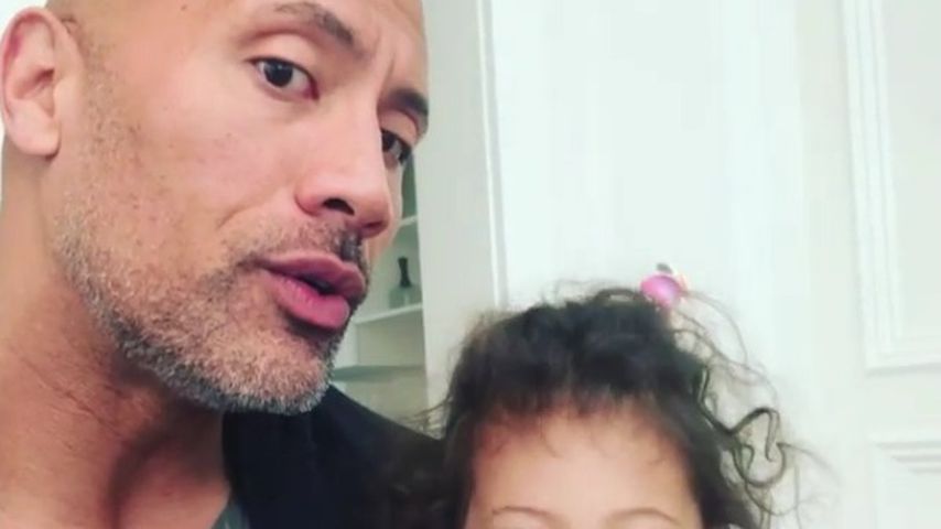 Nach Notruf: The Rock postet süßes Video seinem Töchterchen!
