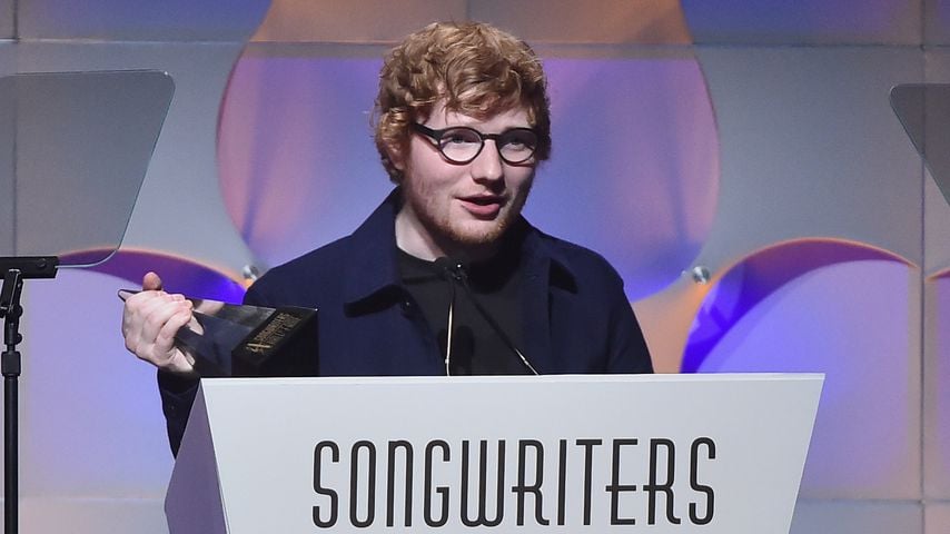 Ed Sheeran bei seiner Dankesrede
