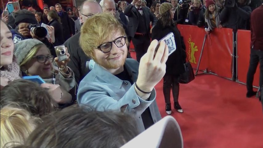 Ed Sheeran in Berlin: Selfie-Marathon in klirrender Kälte!