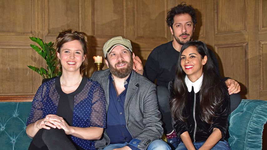 Emily Cox, Christian Ulmen, Collien Ulmen-Fernandes und Fahri Yardim im Soho House in Berlin