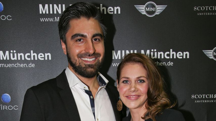Emrah Karakoc und Felicitas Woll bei der Präsentation des neuen Mini im Kesselhaus in München