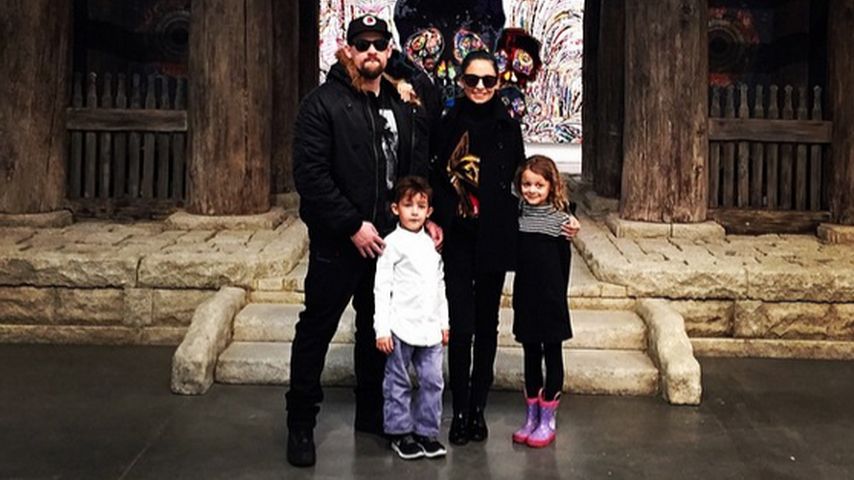 Joel Madden und Nicole Richie mit ihren beiden Kindern
