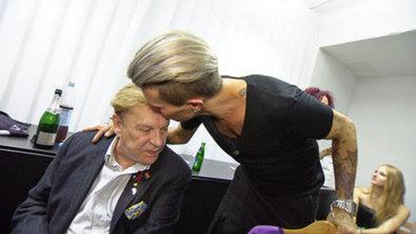 Florian Wess und Schauspieler Helmut Berger