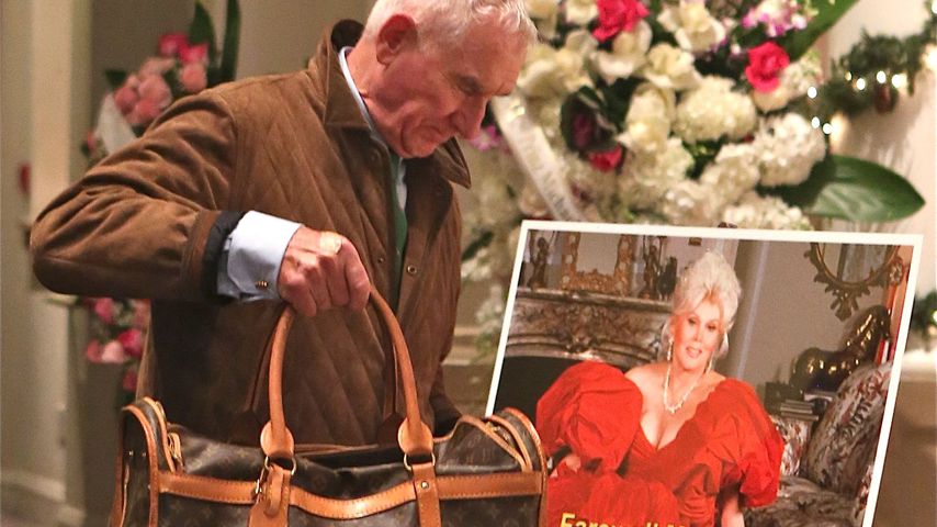 Frédéric von Anhalt während der Trauerfeier zu Ehren von Zsa Zsa Gabor