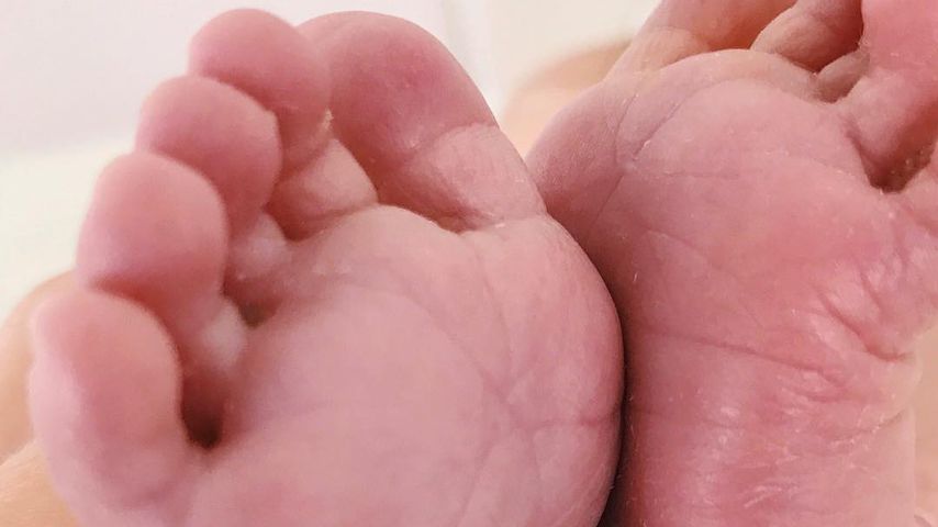 Füße von Annett Möllers Baby