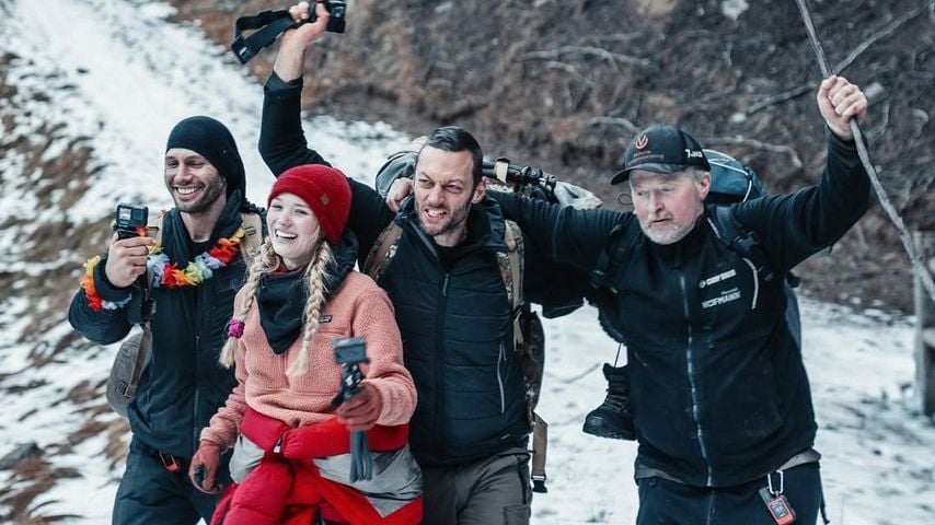 Gewinner der 4. Staffel "7 vs. Wild": Flying Uwe, Julia Beautx, Joe Vogel und Joey Kelly
