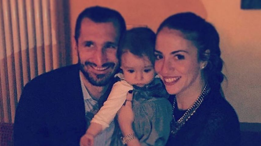 Giorgio Chiellini mit seiner Carolina und dem gemeinsamen Kind
